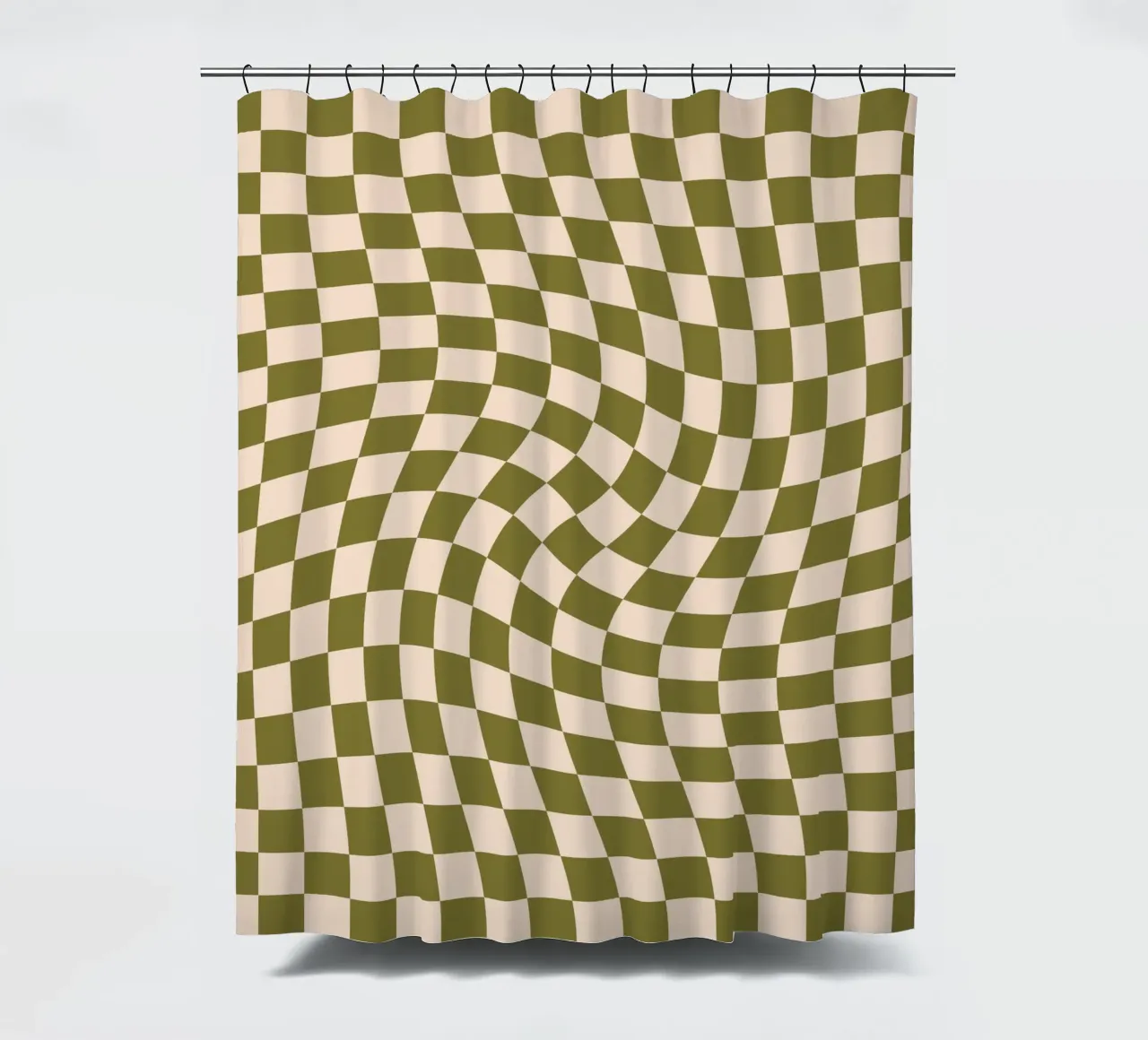 Checkerboard - Green Twist tenda da doccia da Galaxy Eyes