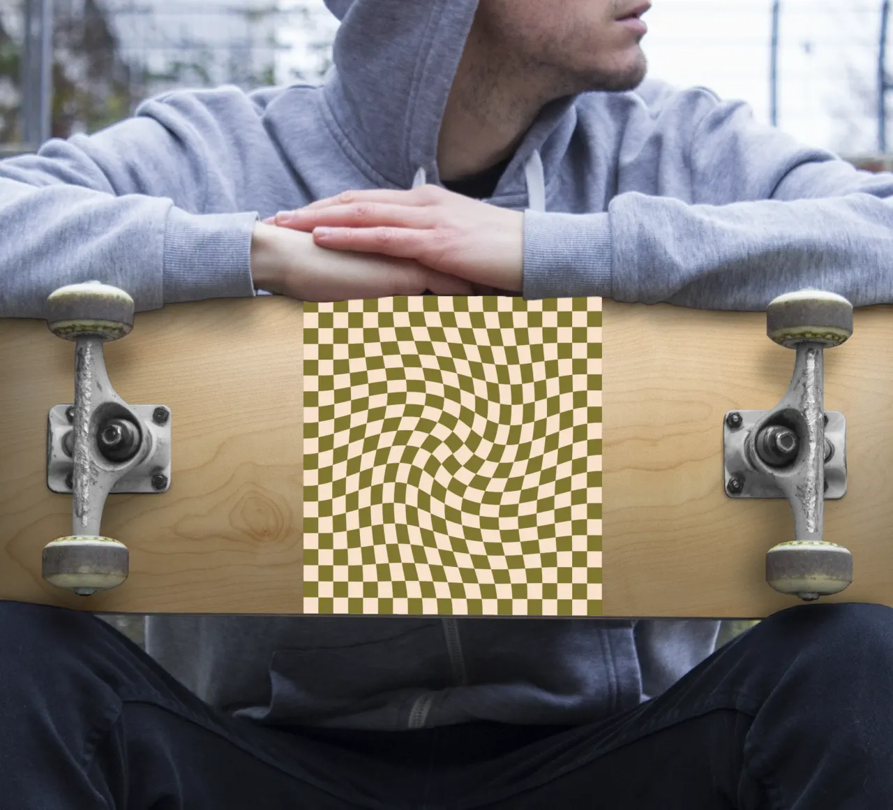 Checkerboard - Green Twist adesivo da Galaxy Eyes