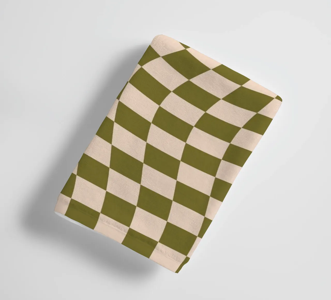 Checkerboard - Green Twist asciugamano da bagno da Galaxy Eyes