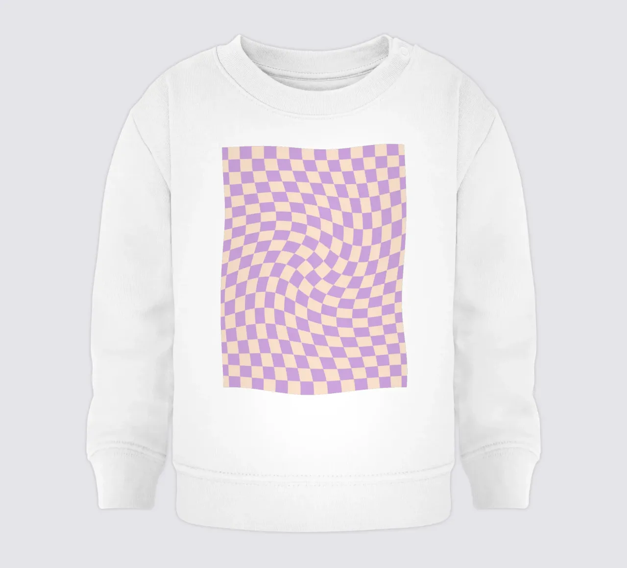 Checkerboard - Lilac Twist felpa neonato da Galaxy Eyes