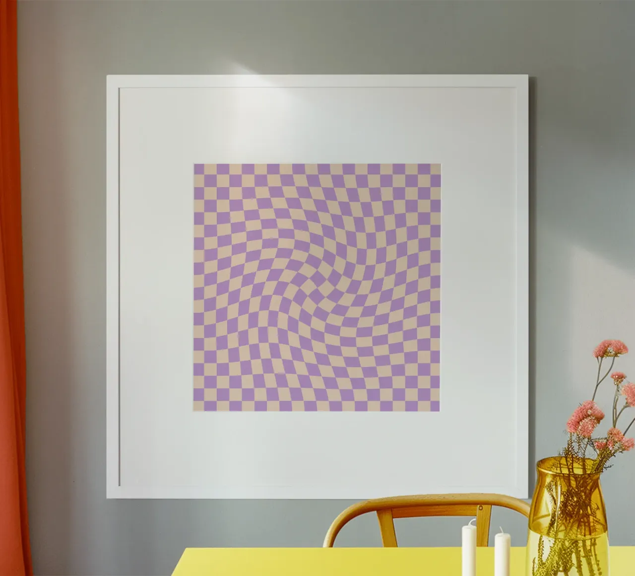 Checkerboard - Lilac Twist carta hahnemühle da Galaxy Eyes