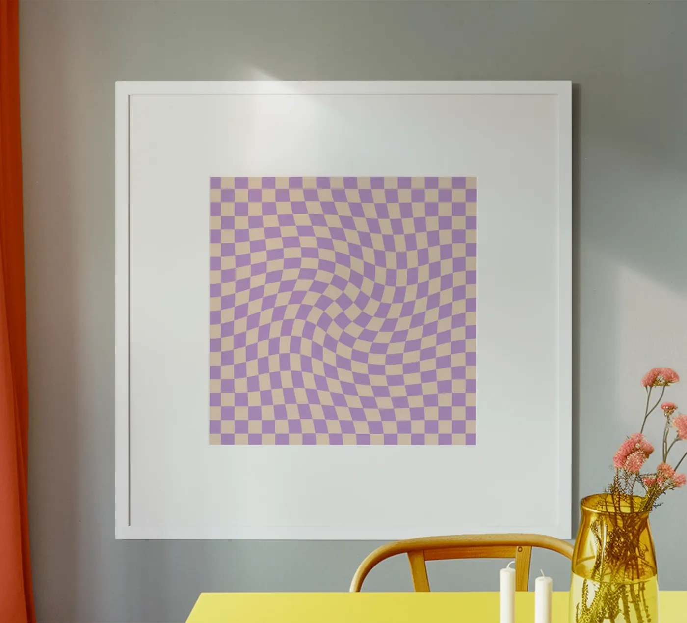 Checkerboard - Lilac Twist poster de Galaxy Eyes