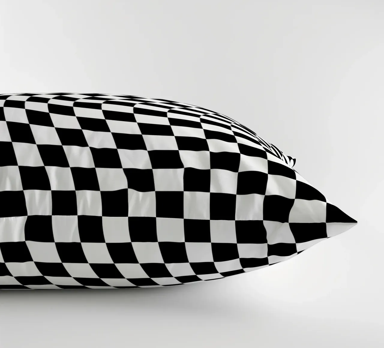 Checkerboard - Black and White Twist cuscino da Galaxy Eyes