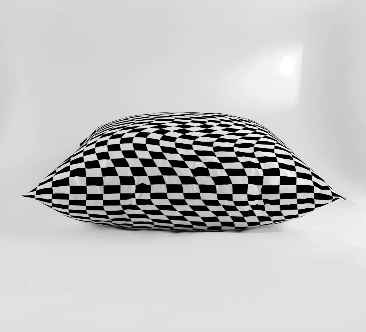 Checkerboard - Black and White Twist cuscino da Galaxy Eyes