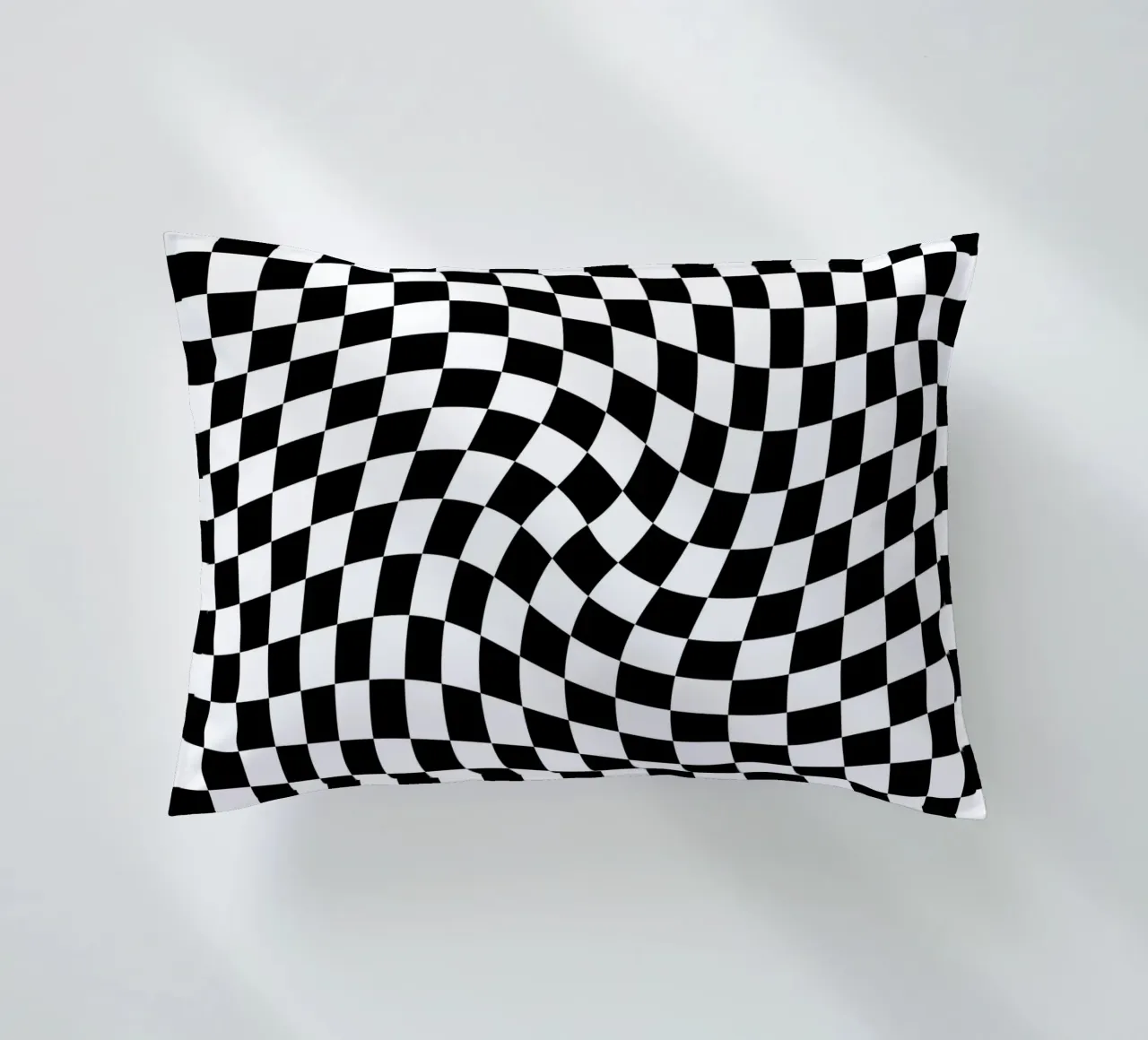 Checkerboard - Black and White Twist cuscino da Galaxy Eyes