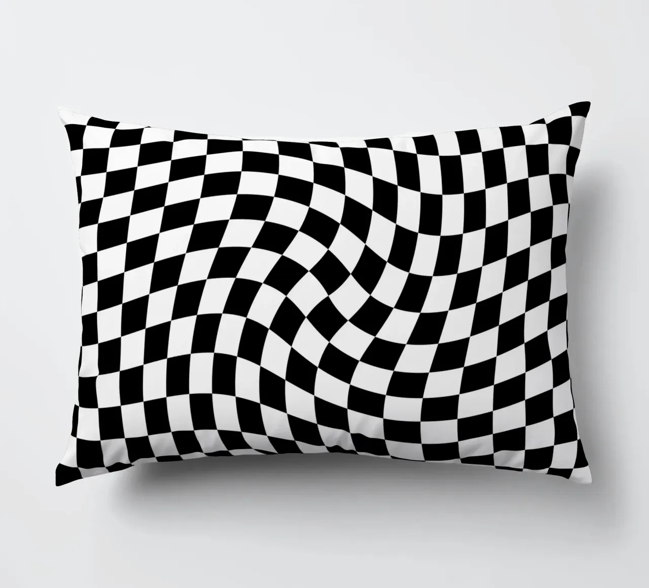 Checkerboard - Black and White Twist cuscino da Galaxy Eyes