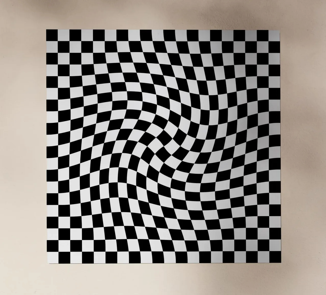 Checkerboard - Black and White Twist pellicola backlit da Galaxy Eyes