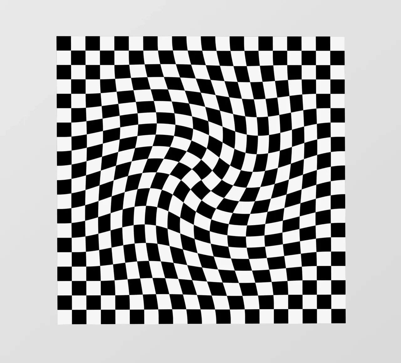 Checkerboard - Black and White Twist telo in pvc da Galaxy Eyes
