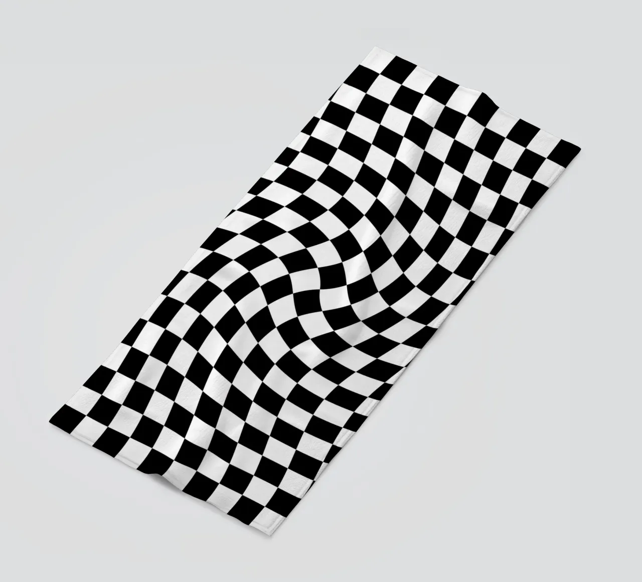 Checkerboard - Black and White Twist telo mare da Galaxy Eyes