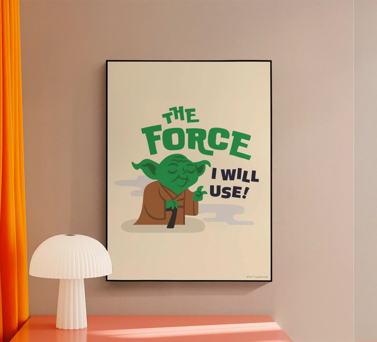 YODA - THE FORCE I WILL USE plexiglass da Star Wars