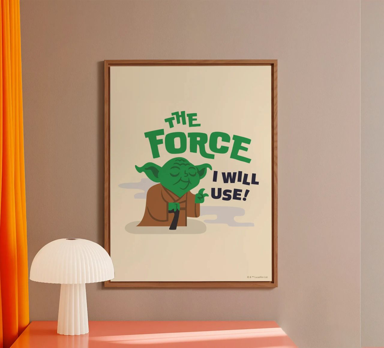 YODA - THE FORCE I WILL USE alluminio dibond da Star Wars