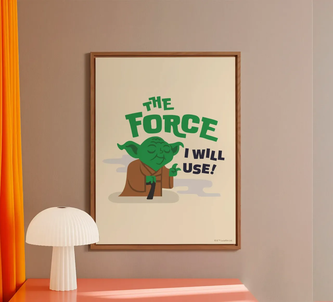 YODA - THE FORCE I WILL USE pannello forex da Star Wars
