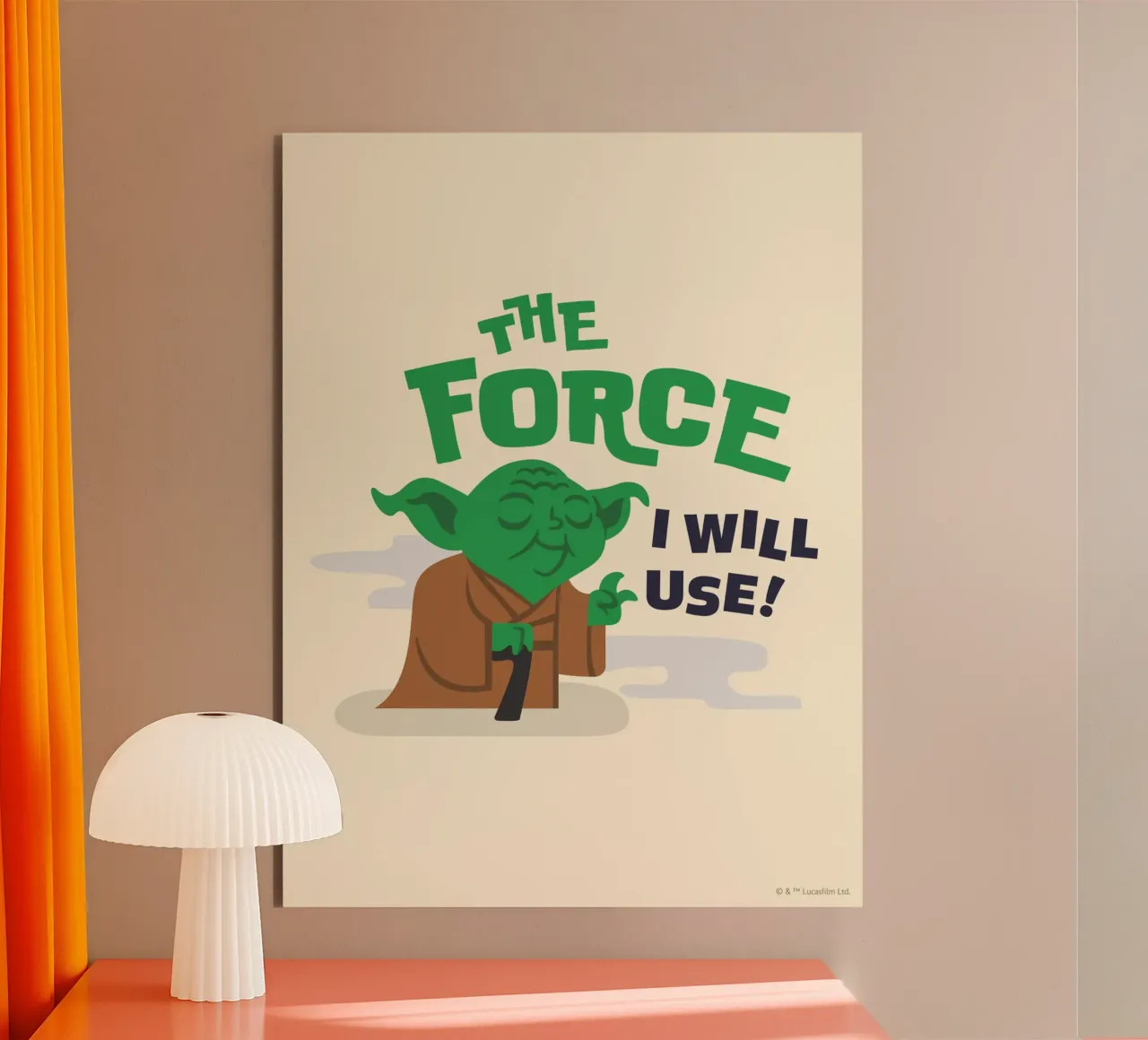 YODA - THE FORCE I WILL USE pannello forex da Star Wars