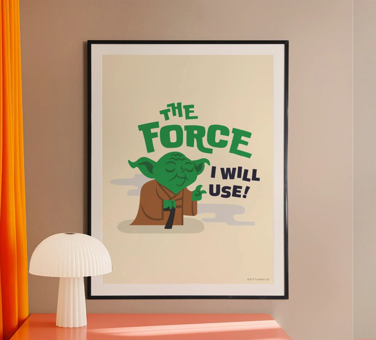 YODA - THE FORCE I WILL USE carta hahnemühle da Star Wars