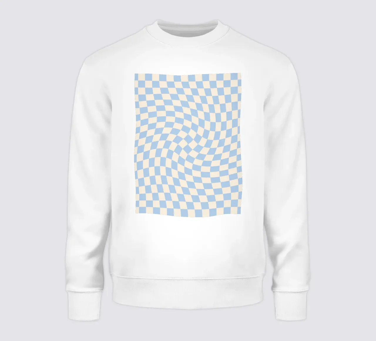 Checkerboard - Baby Blue Twist felpa da Galaxy Eyes
