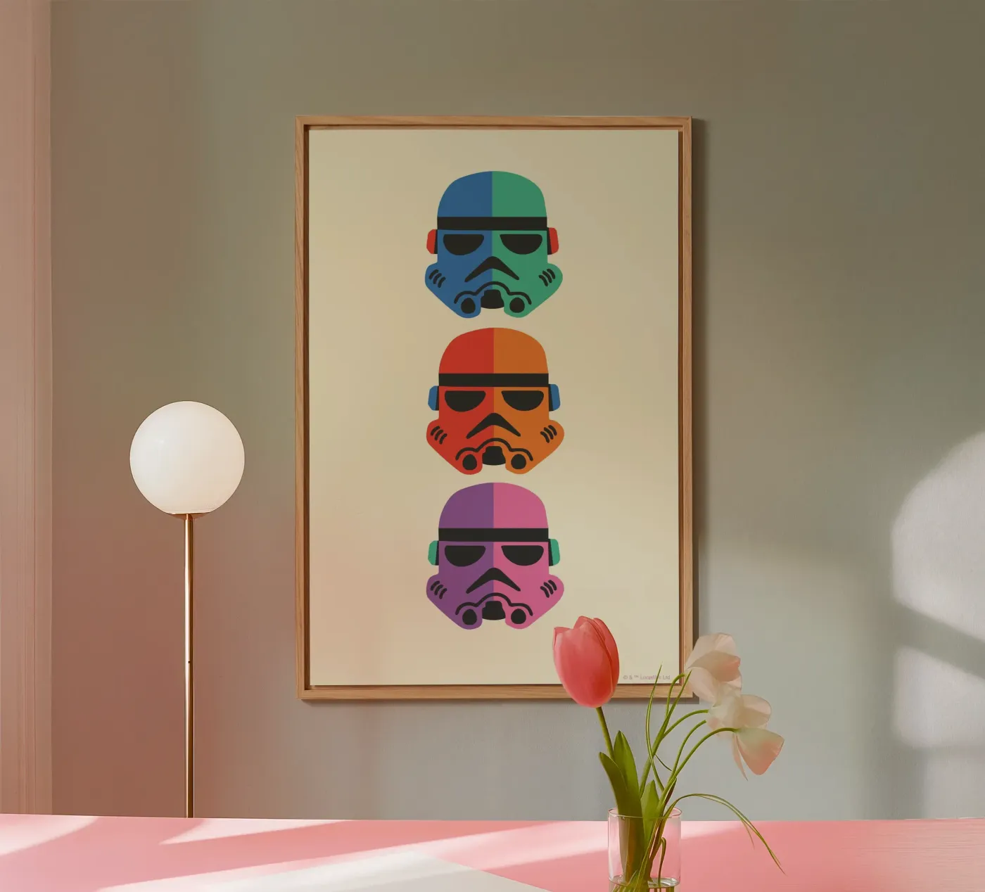 STORMTROOPER HELMETS pannello forex da Star Wars