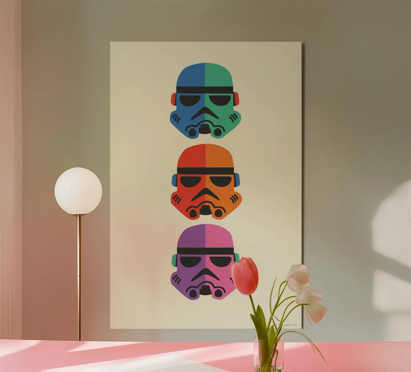 STORMTROOPER HELMETS pannello forex da Star Wars