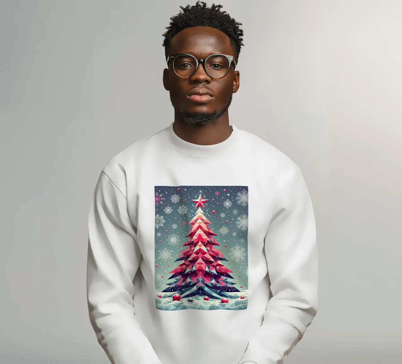 Rosa Weihnachtsbaum felpa da Digital Naive