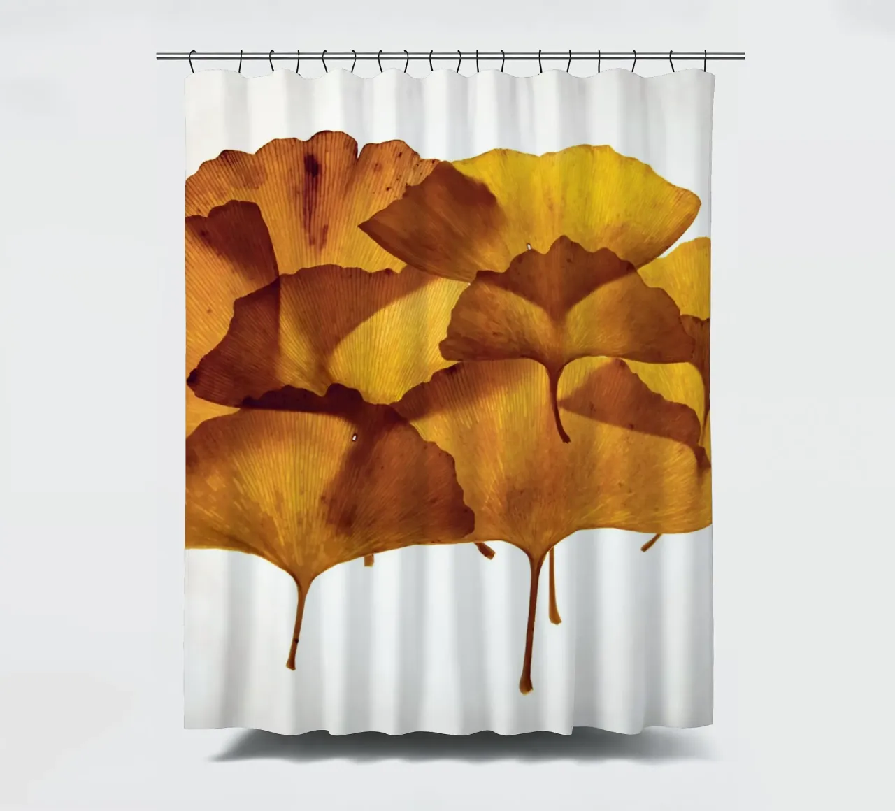Ginkgo Biloba Blätter Zusammensetzung Duschvorhang von Teresa André