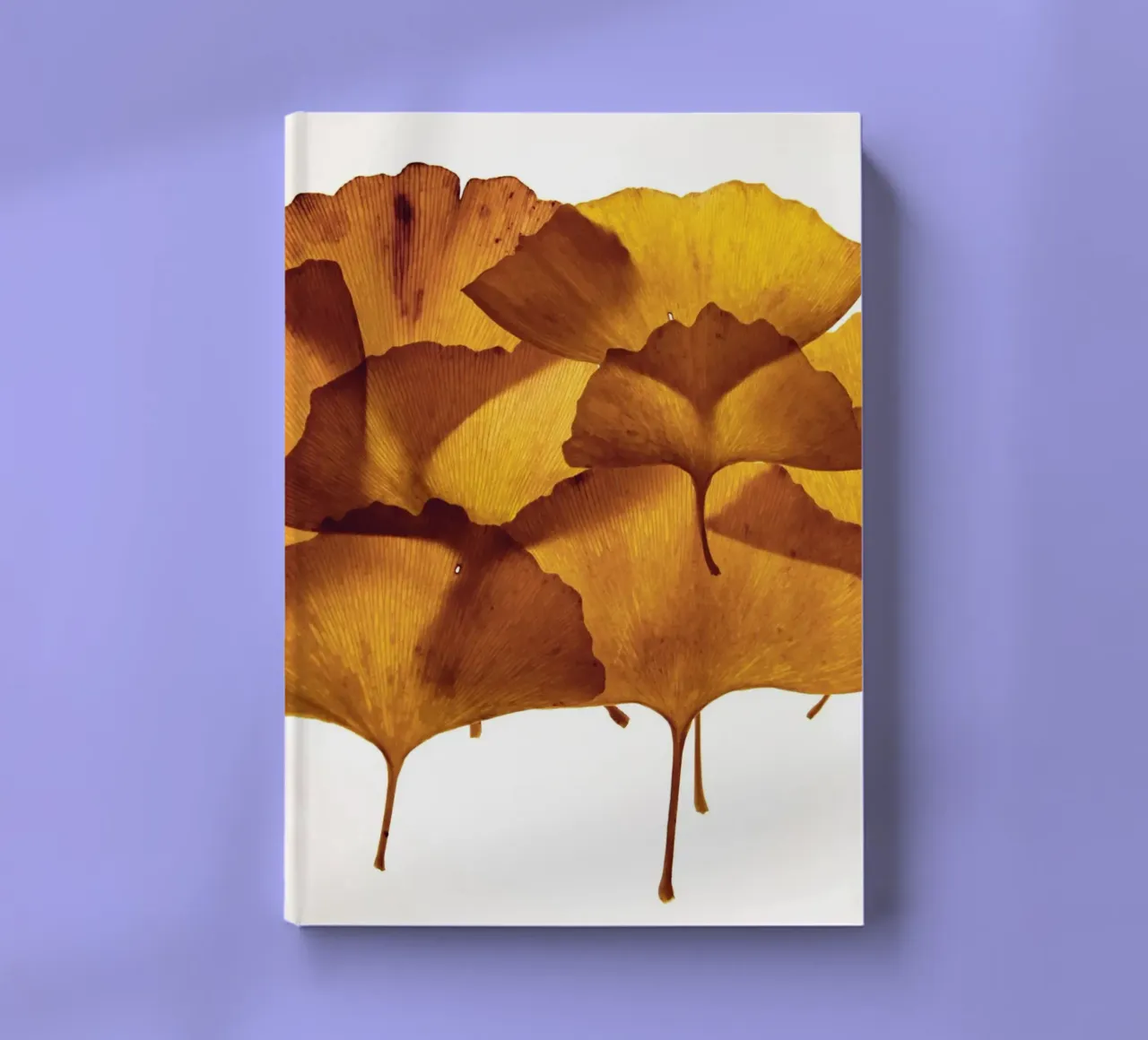 Ginkgo Biloba leaves composition notebook by Teresa André