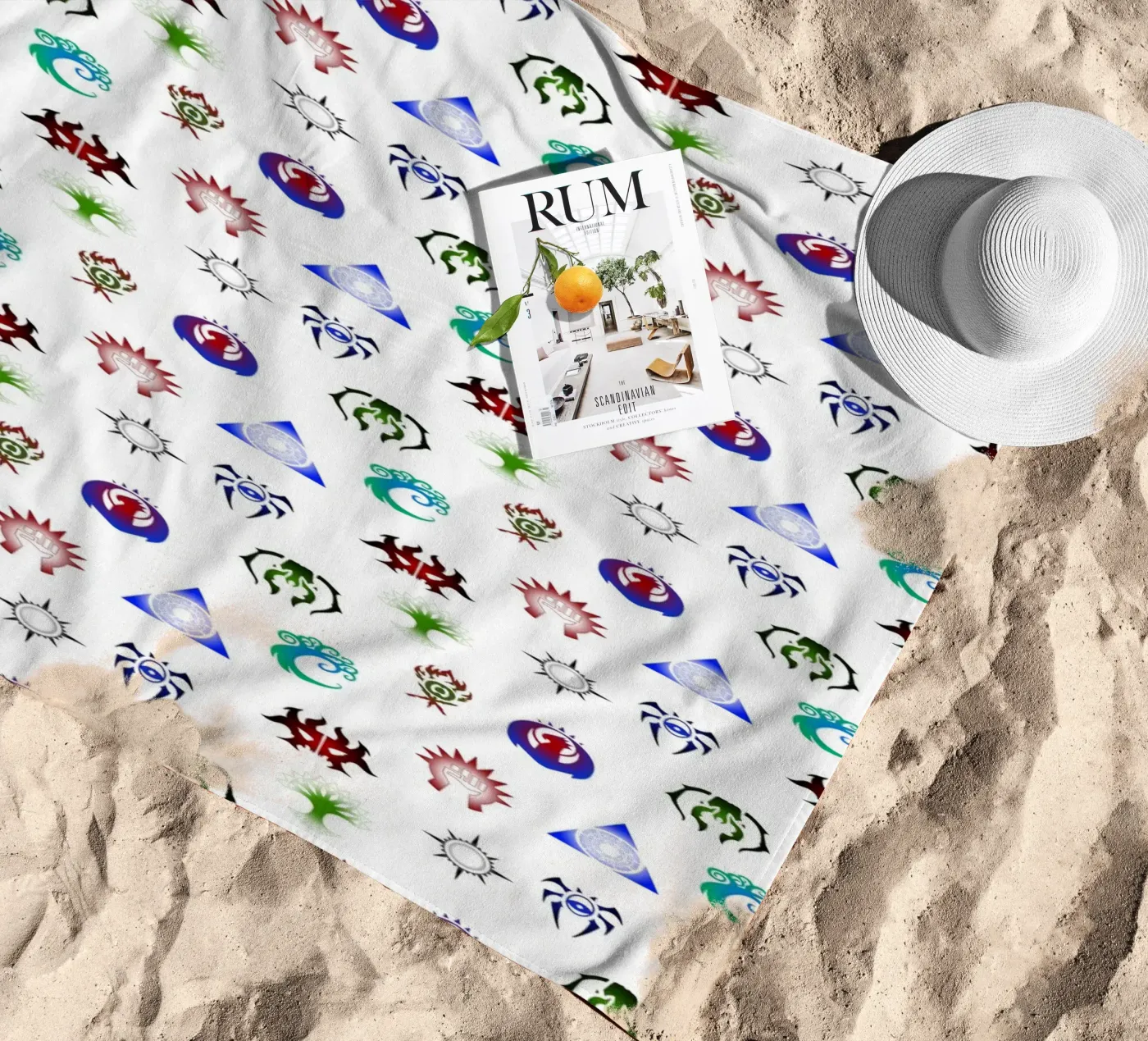 Pattern Guilds MTG beach towel by Loobs