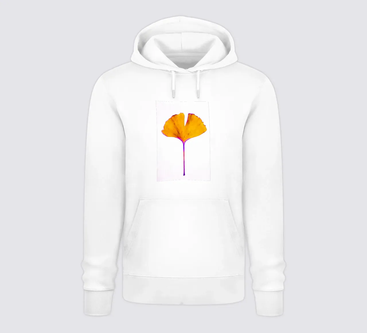 Ginkgo Biloba foglia felpa con cappuccio da Teresa André