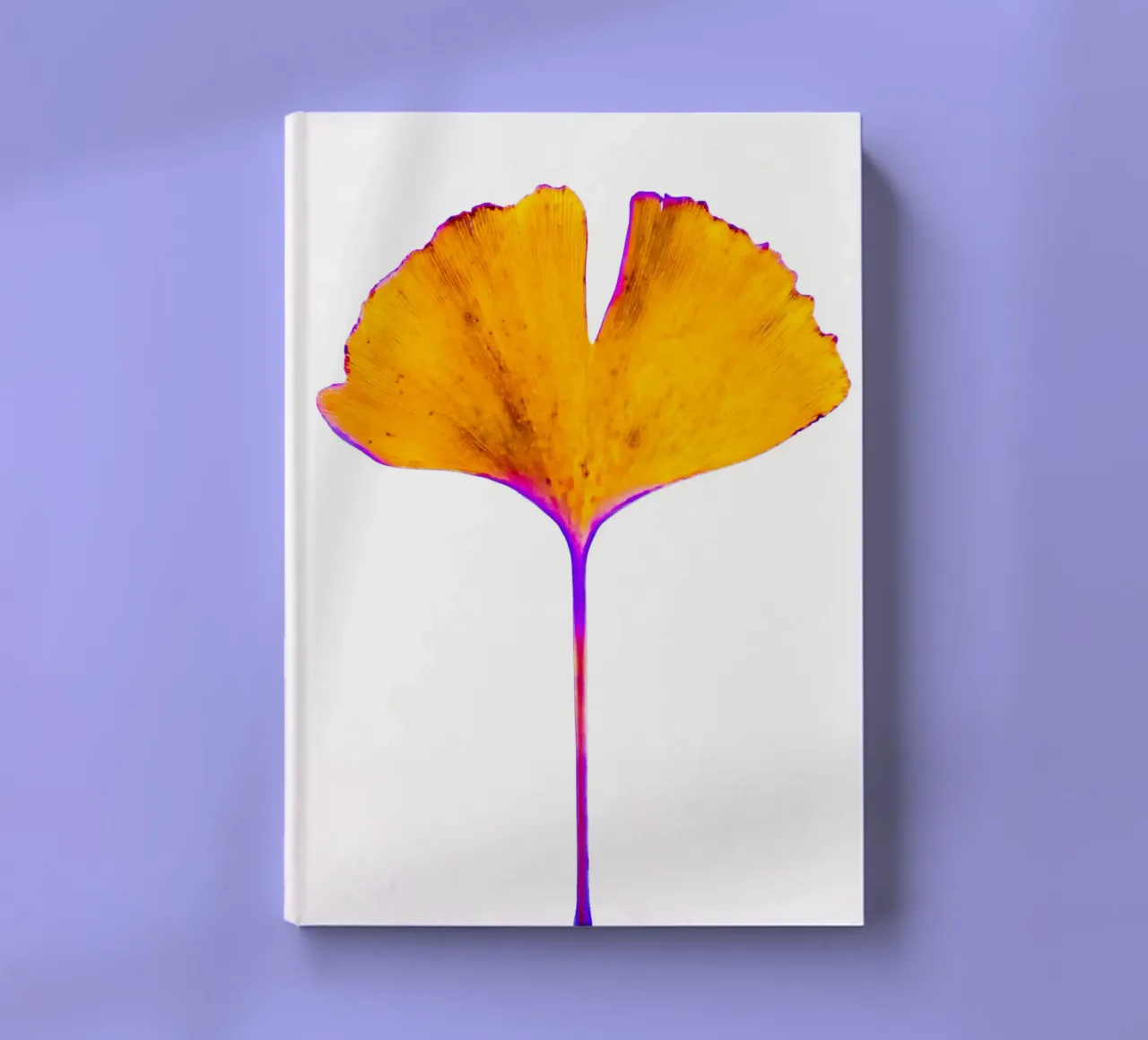 Ginkgo Biloba leaf notebook by Teresa André