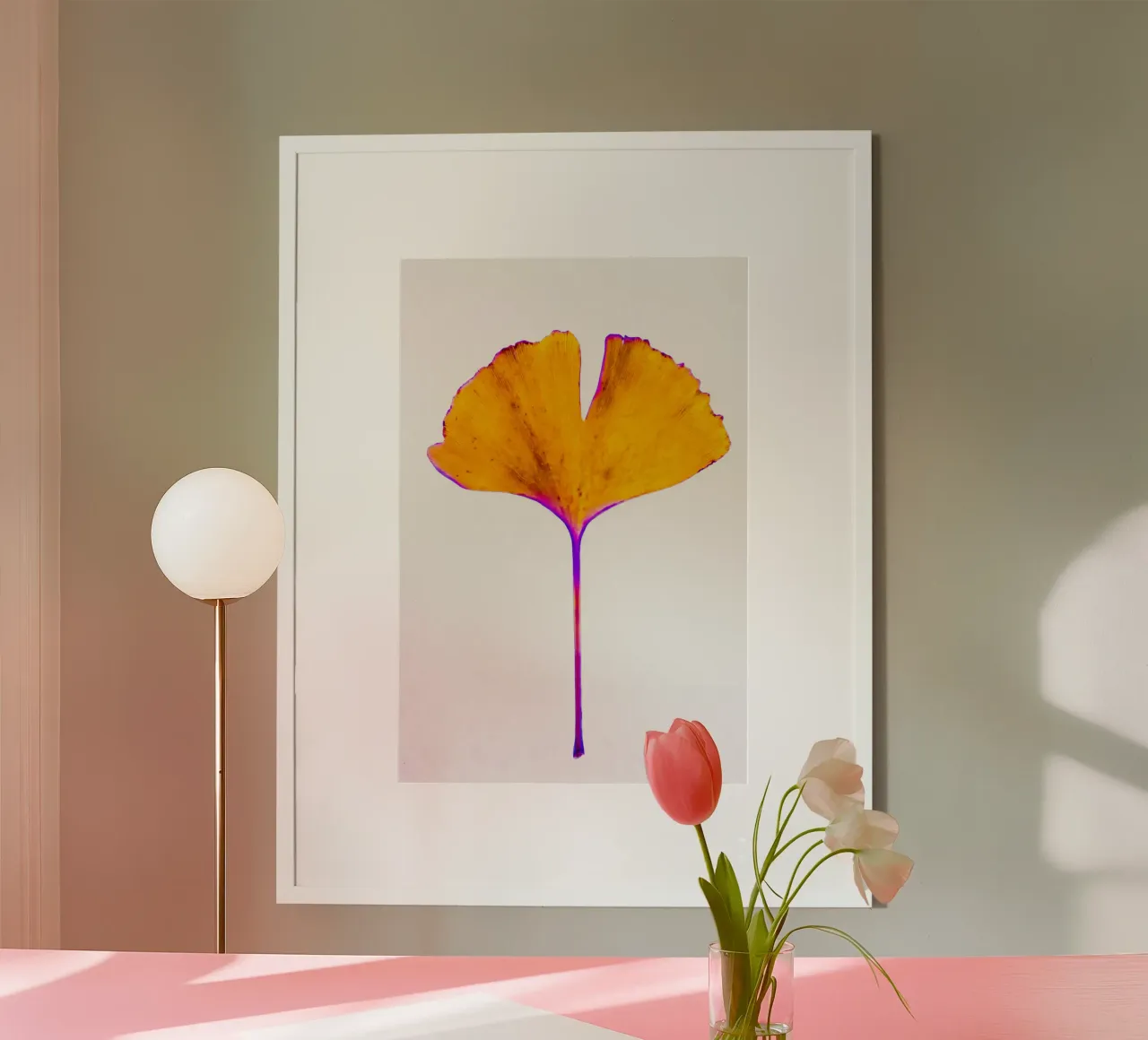 Ginkgo Biloba leaf poster by Teresa André