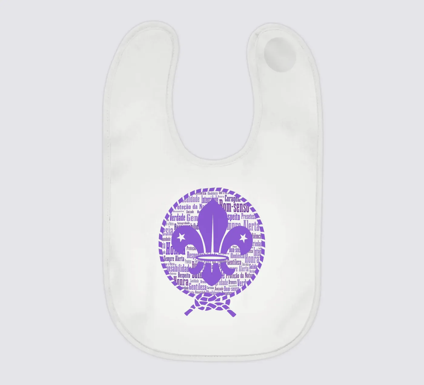 Scouting Principles baby bib by Loobs