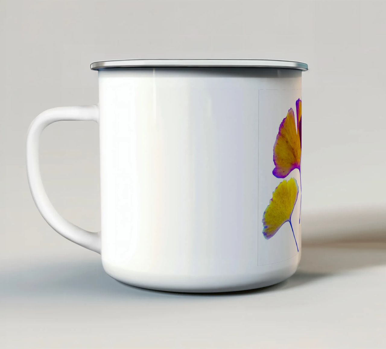 Ginkgo Biloba tazza in smalto da Teresa André