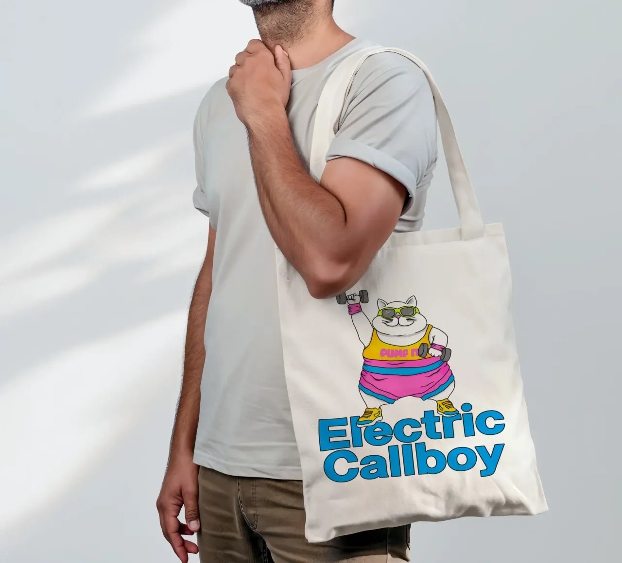 Chiave di comando elettromeccanico Pump It borsa in juta da Loobs
