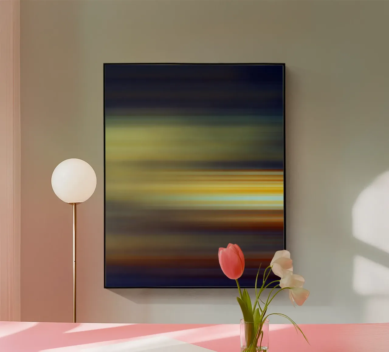 Viola astratto plexiglass da Teresa André