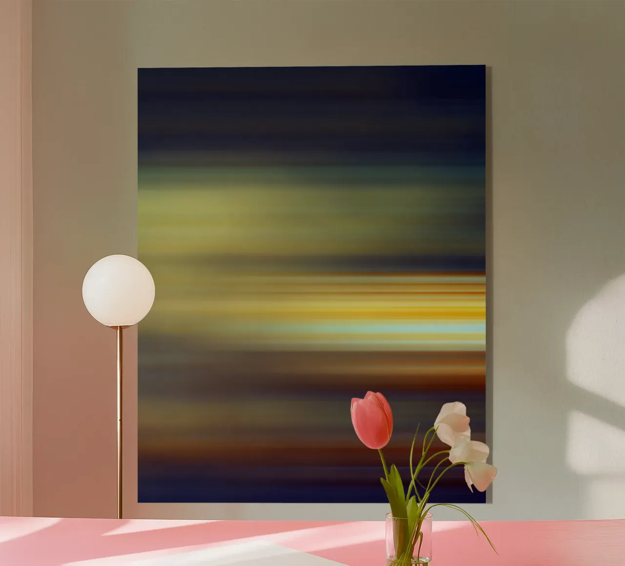 Violett abstrakt Acryl-Glas von Teresa André