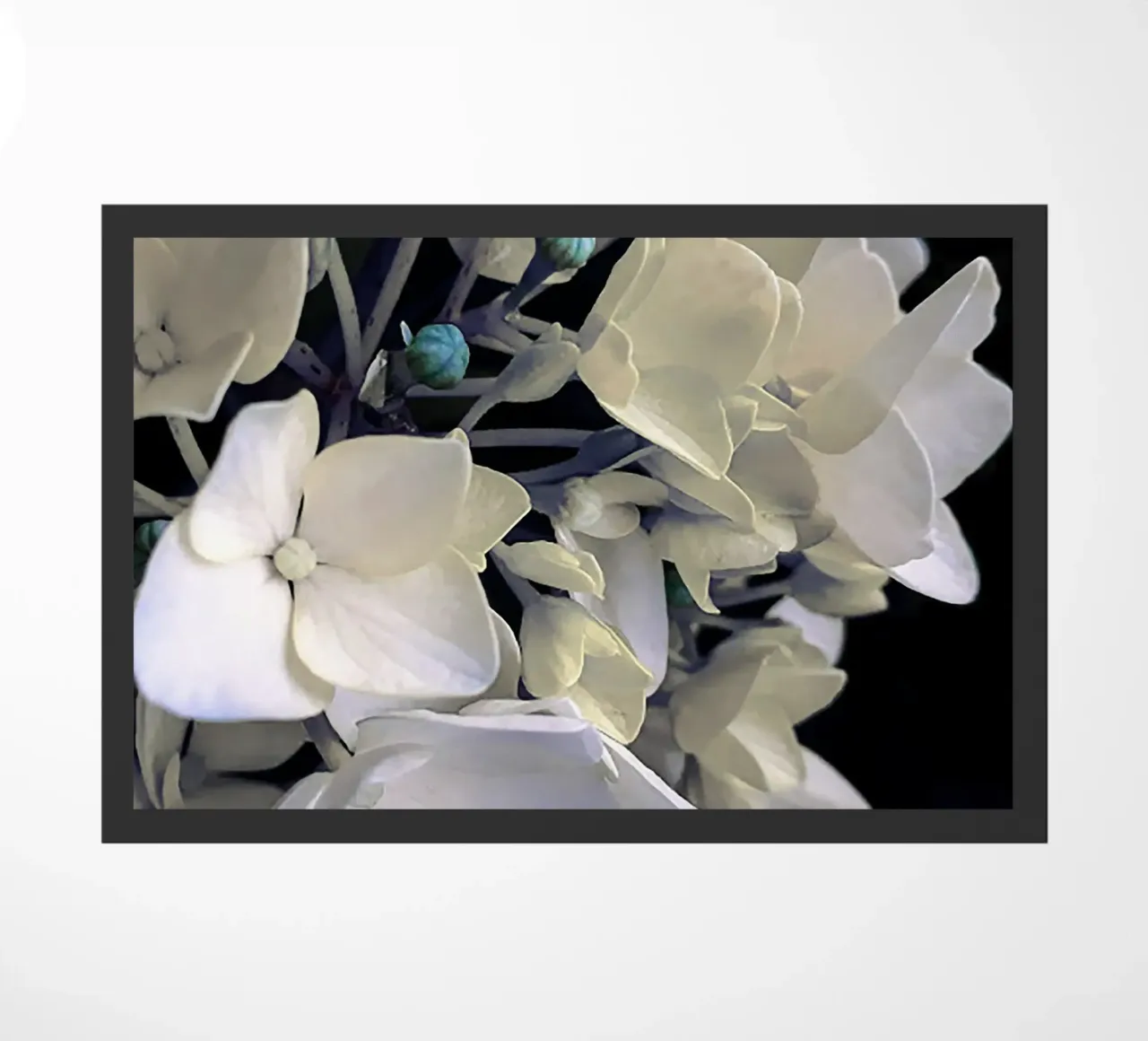 Flower hydrangea doormat by Teresa André