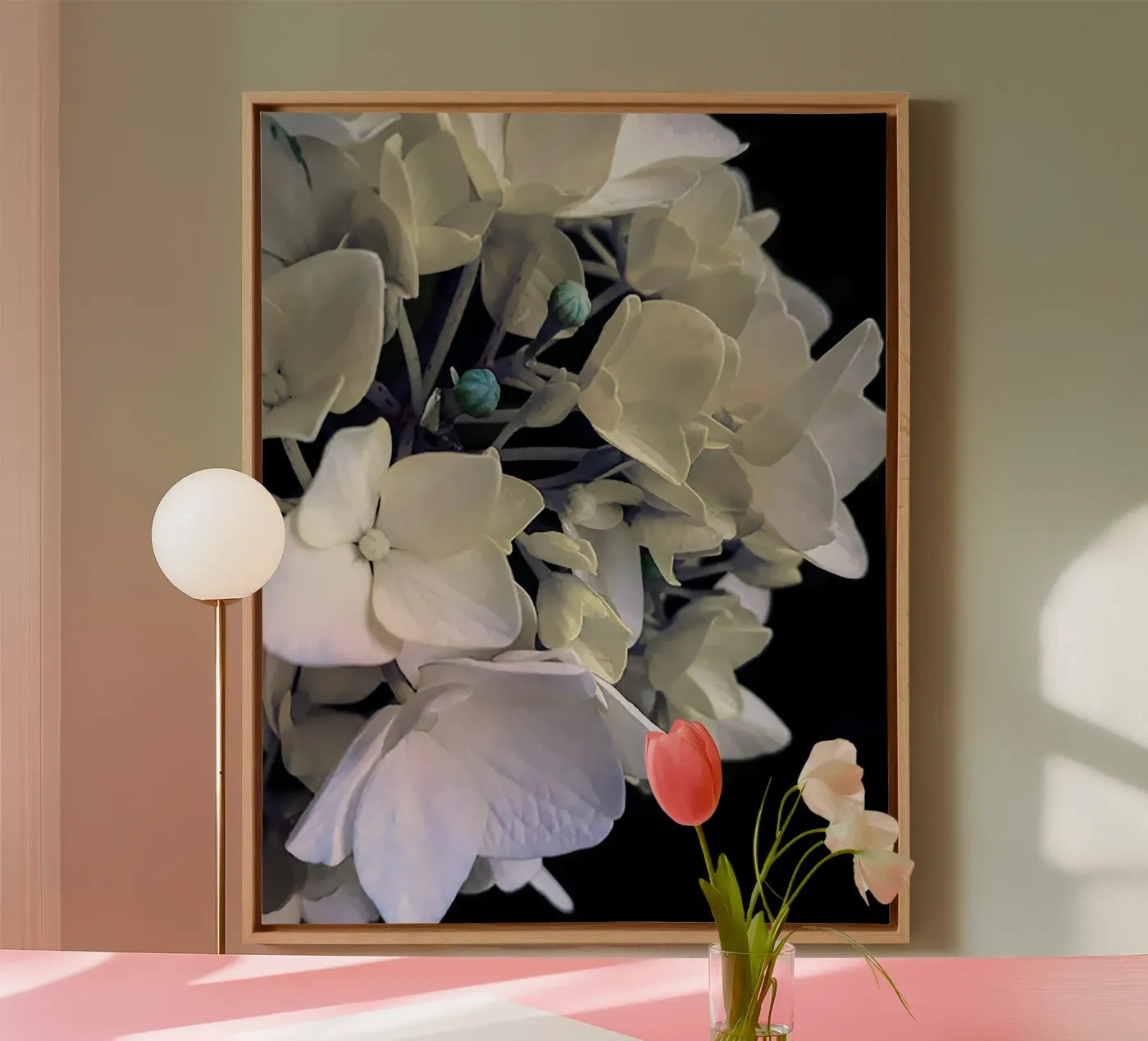 Flower hydrangea canvas by Teresa André