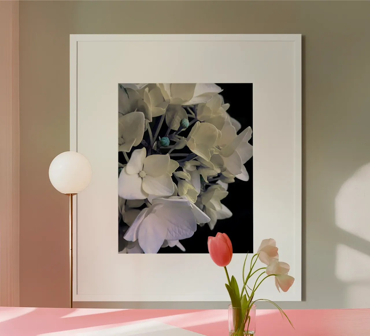 Flower hydrangea poster by Teresa André