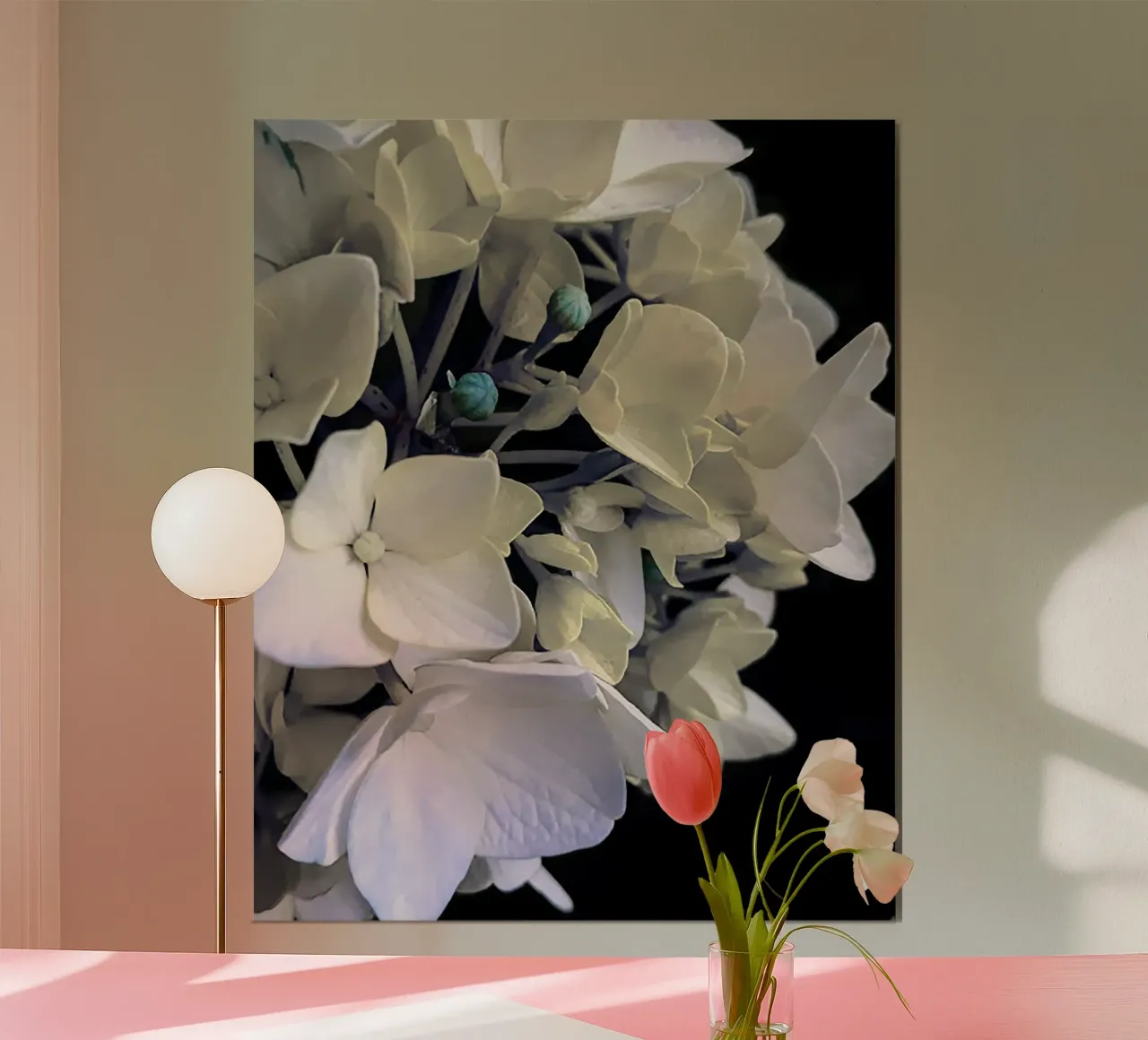 Flower hydrangea poster by Teresa André