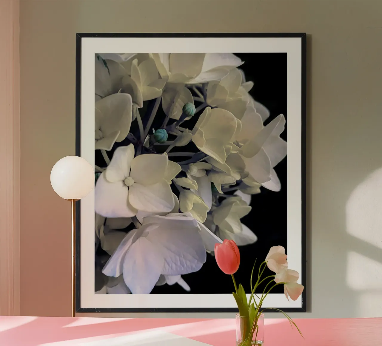 Flower hydrangea poster by Teresa André