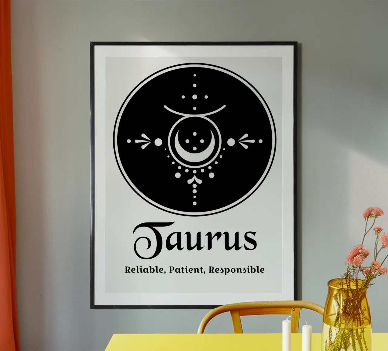 Toro poster con telaio in plastica da Kiroiharu