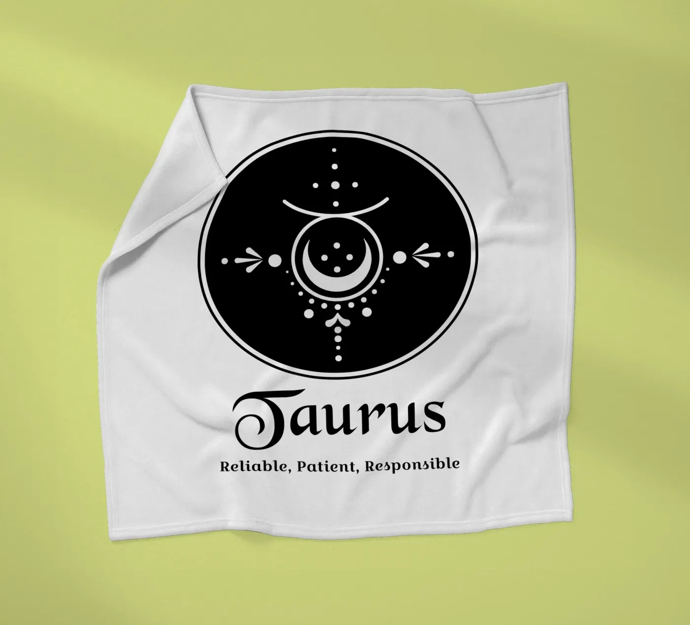 Taurus fleece blanket by Kiroiharu