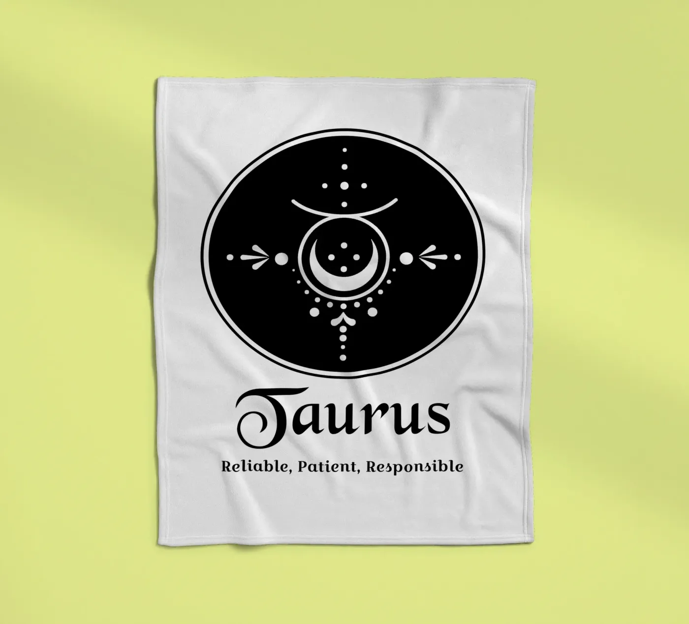 Taurus fleece blanket by Kiroiharu