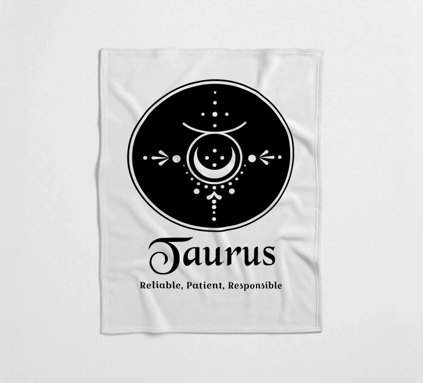 Taurus fleece blanket by Kiroiharu