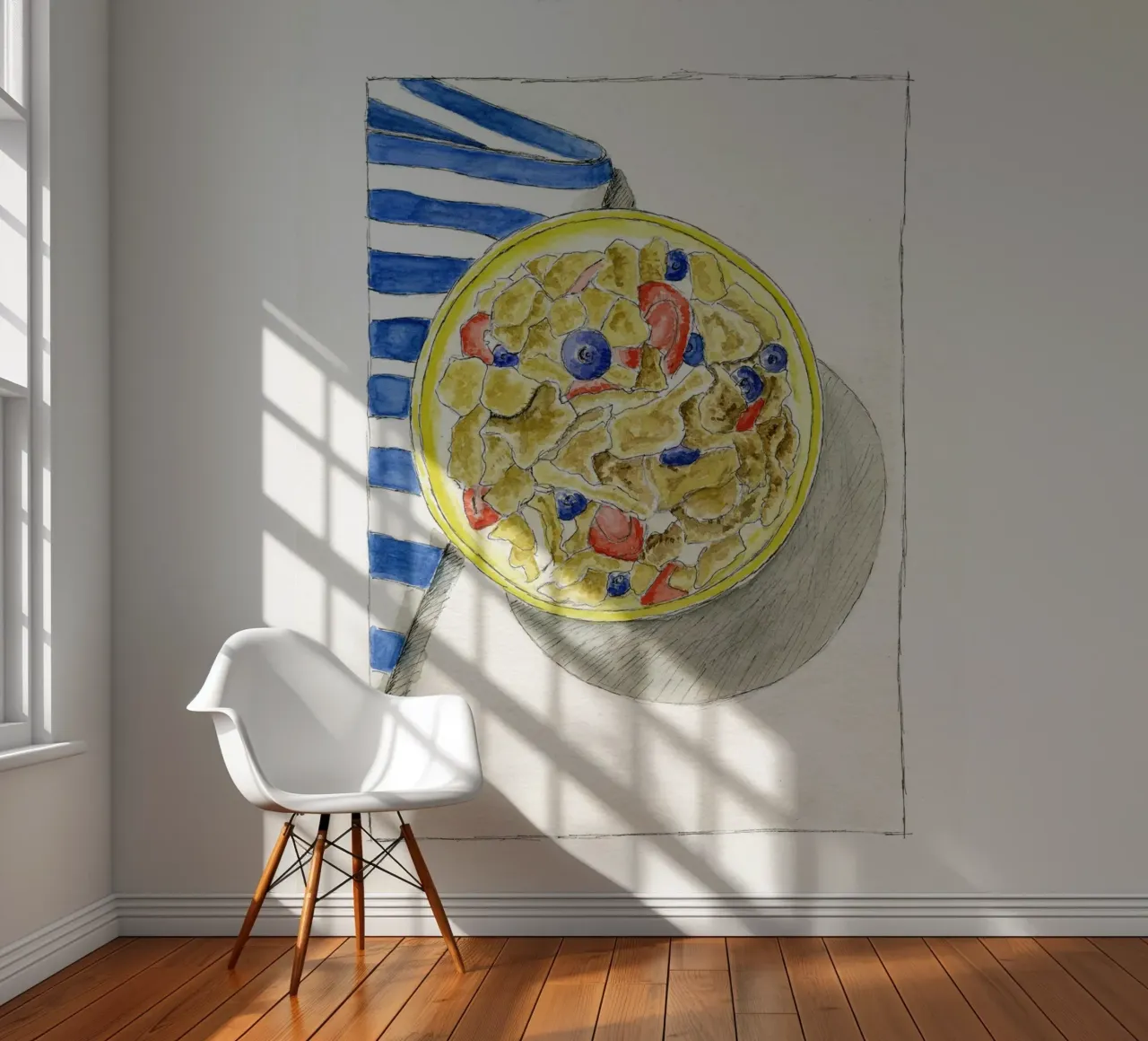 Cornflakes in the morning photo wallpaper by Barbara Buderath Illustrationen