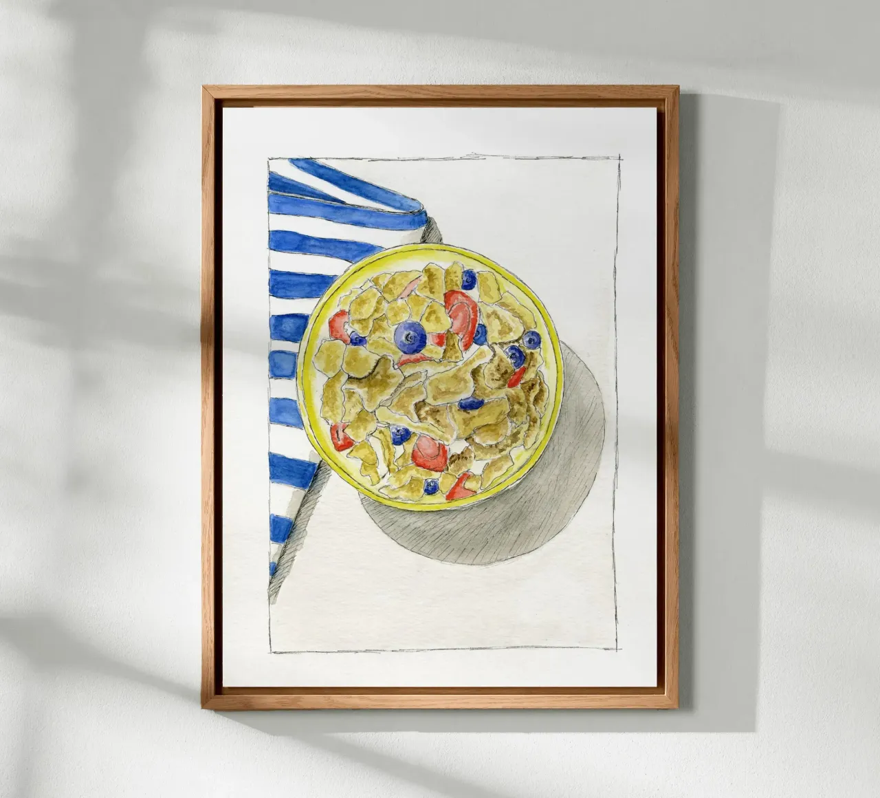 Cornflakes in the morning alu-dibond by Barbara Buderath Illustrationen