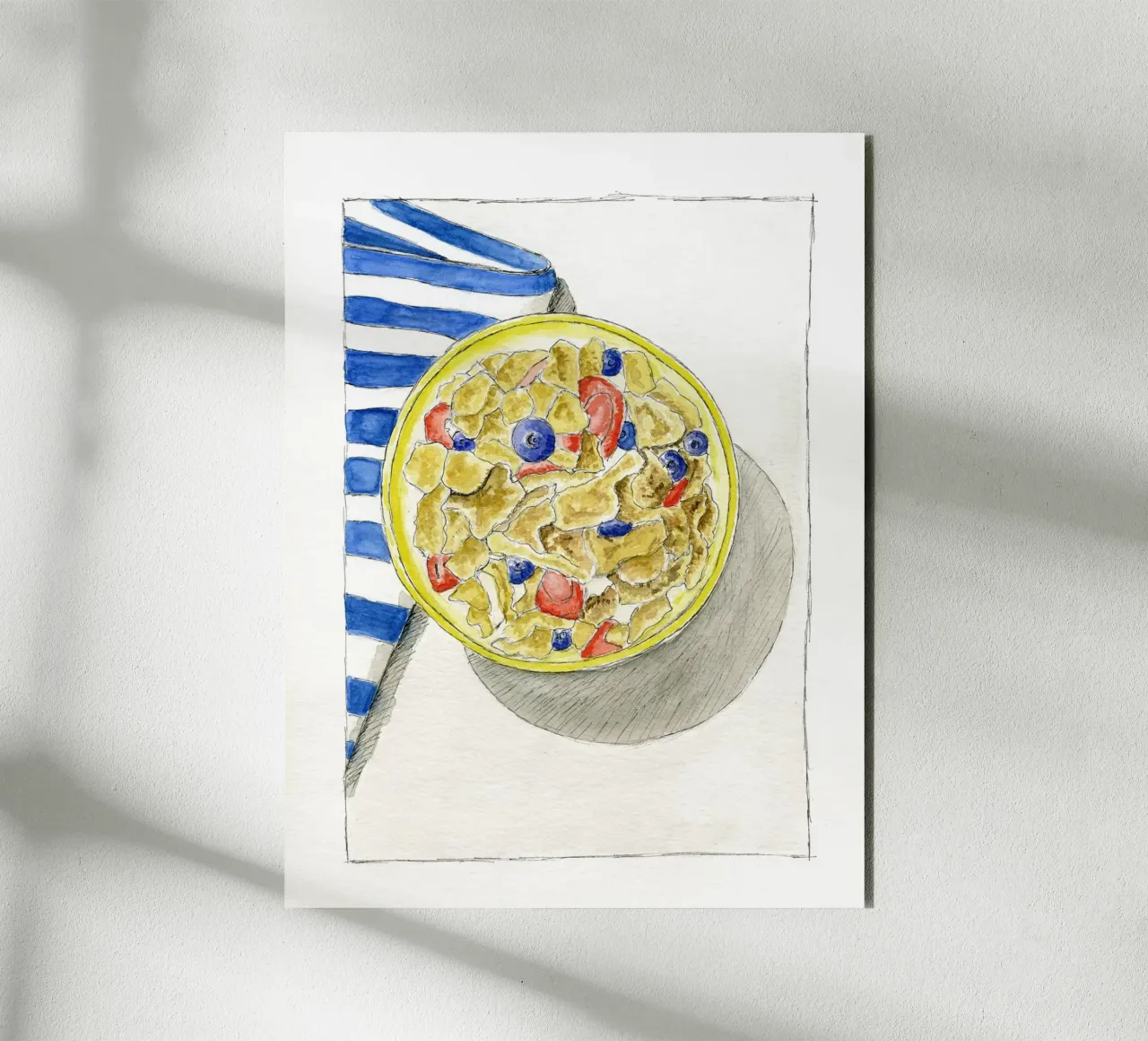 Cornflakes in the morning alu-dibond by Barbara Buderath Illustrationen