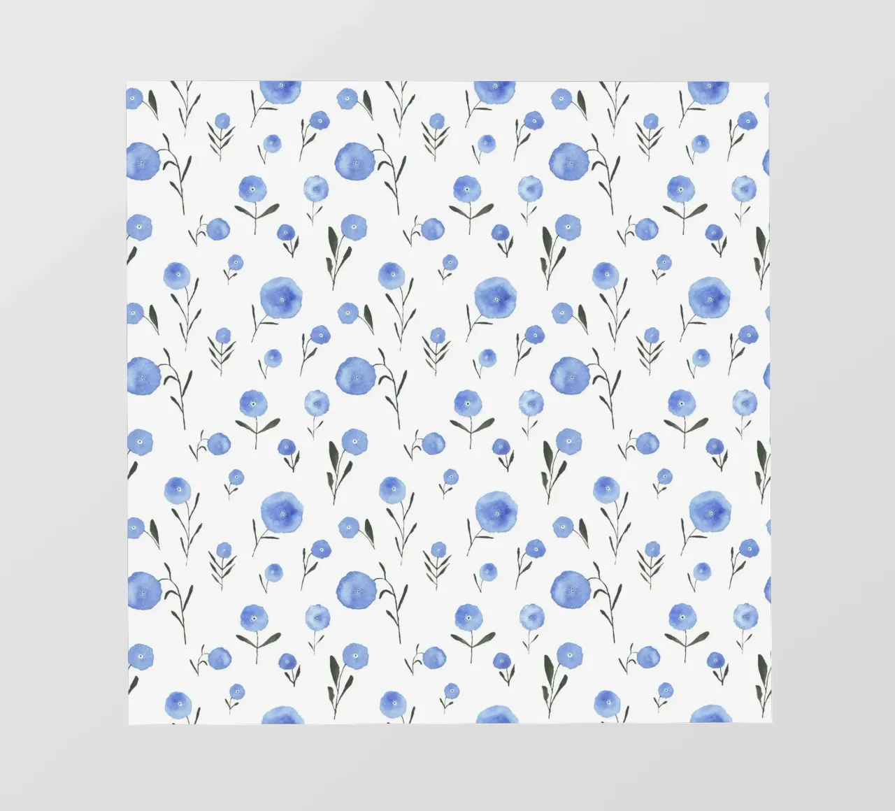 Claudia Voglhuber - Blaue Blumen pellicola backlit da The Artcircle
