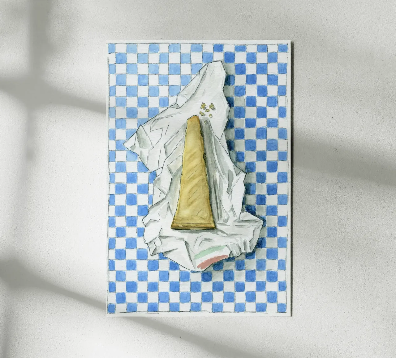 Queso parmesano placa de forex de Barbara Buderath Illustrationen