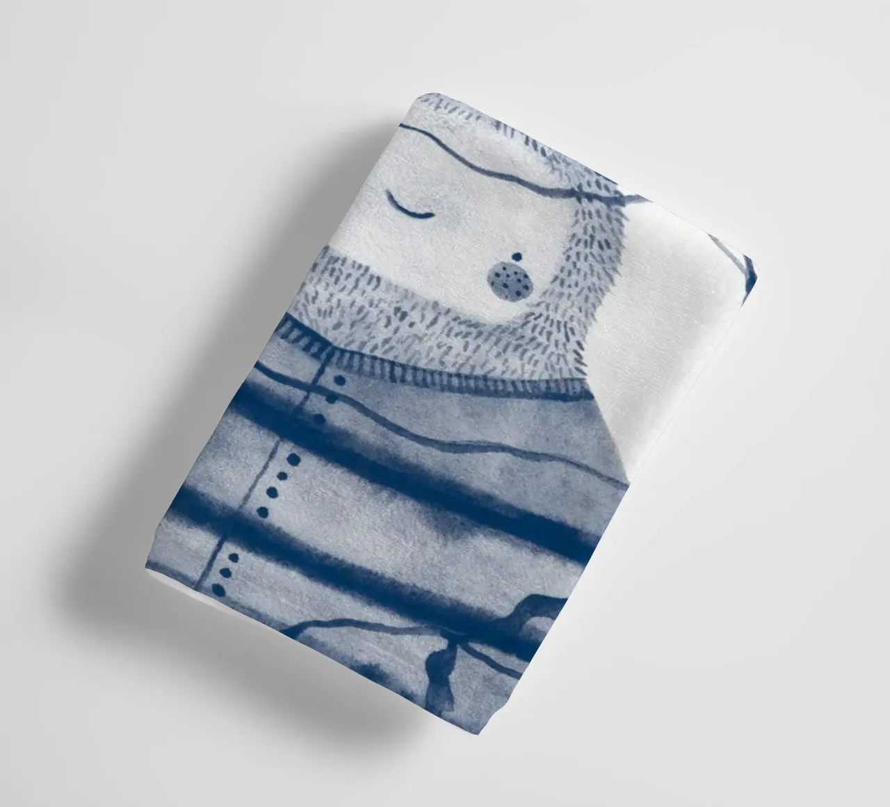 Claudia Voglhuber - Blaue Biene asciugamano da bagno da The Artcircle