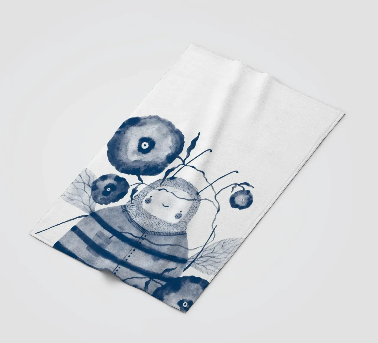 Claudia Voglhuber - Blaue Biene coperta in pile da The Artcircle