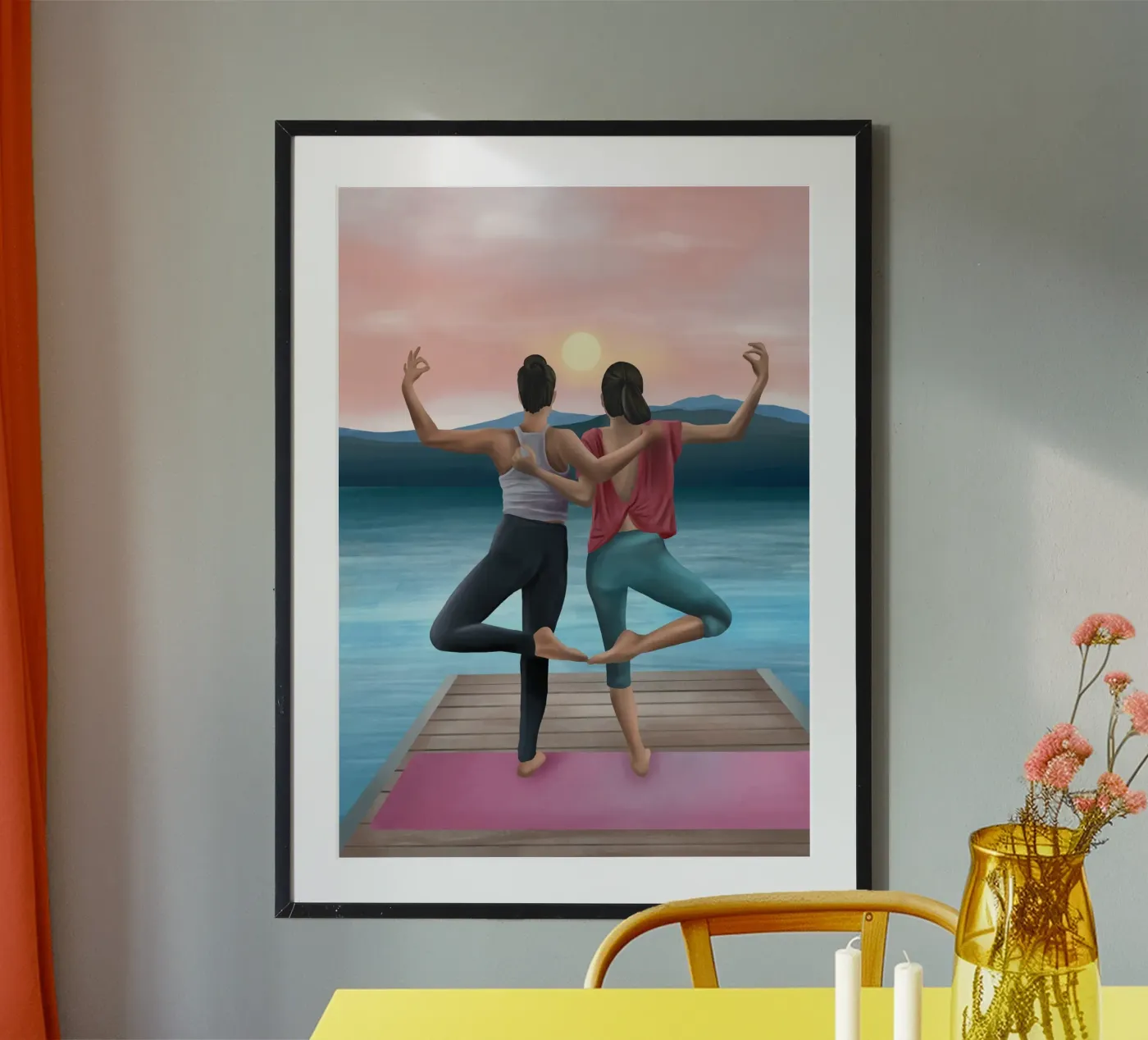 Sunset Serenity poster da Flow Line